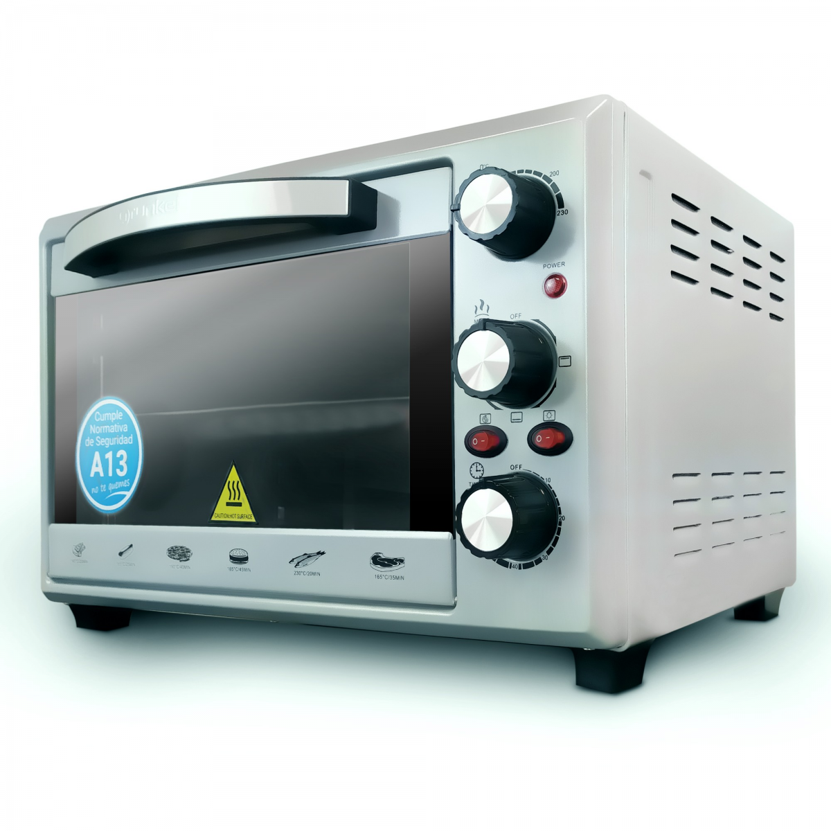 Mini horno eléctrico de sobremesa HR-10MINI de 10 litros y 800W