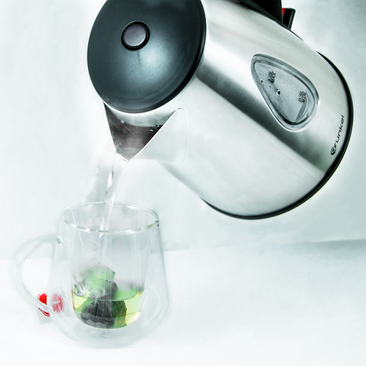 Hervidor de agua frío de vidrio transparente japonés, juego de té de gran  capacidad resistente al