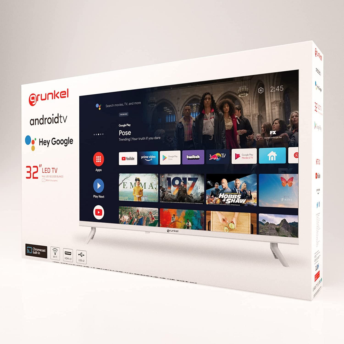 Smart TV LED 30 pulgadas Android 4K 1080p Full HD de pantalla