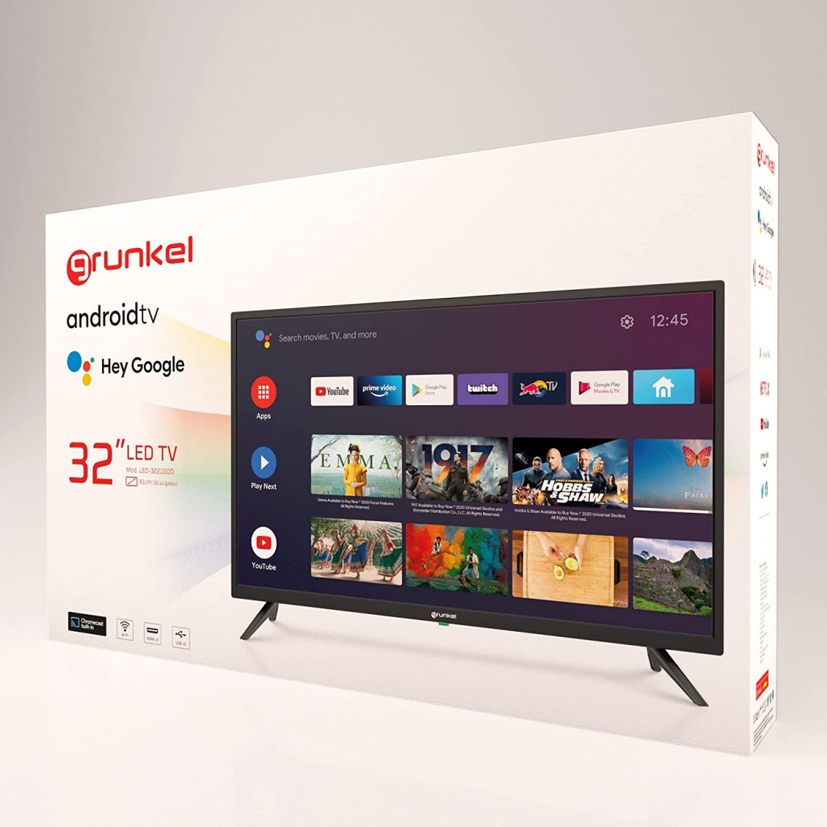 Kiano Elegance TV Smart Televisores 32 Pulgadas 80 cm, LED HD TV