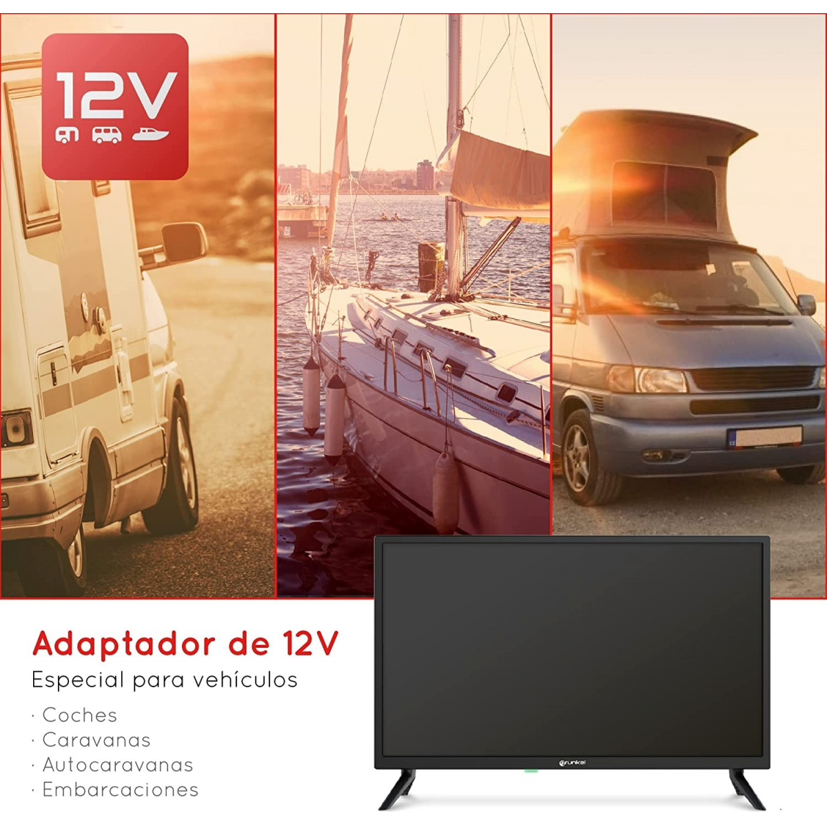 Televisor Telefunken 24 12V SMART TV con USB - CamperStore