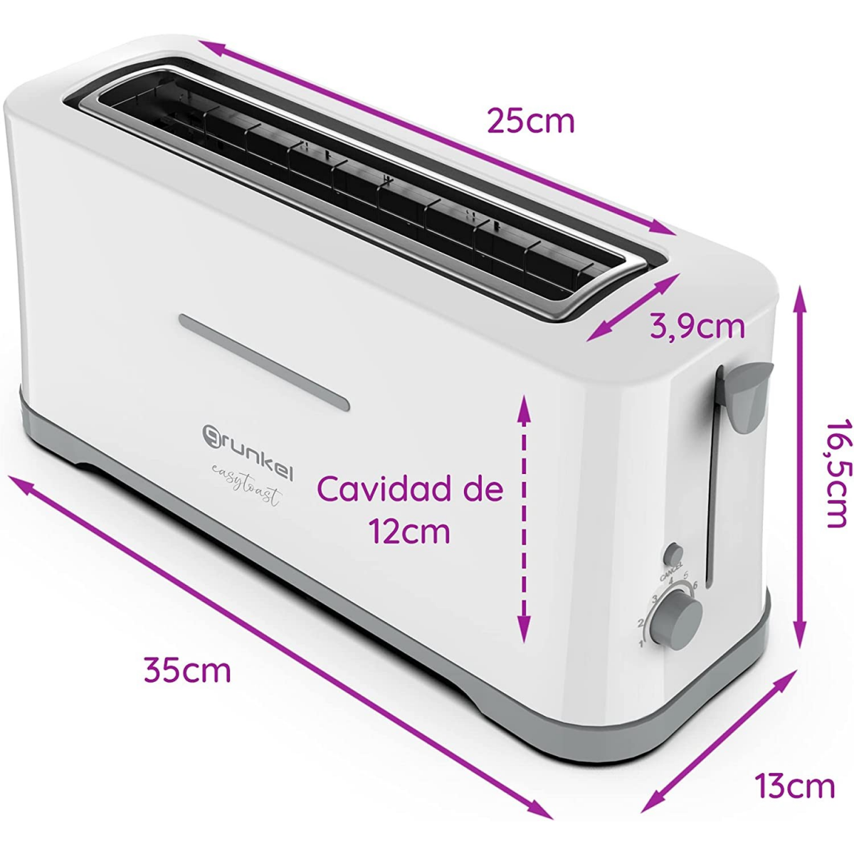  Máquina para hacer pan, ranura ancha gruesa de 800 W, simple 60  Hz, mini tostadora para pan : Hogar y Cocina