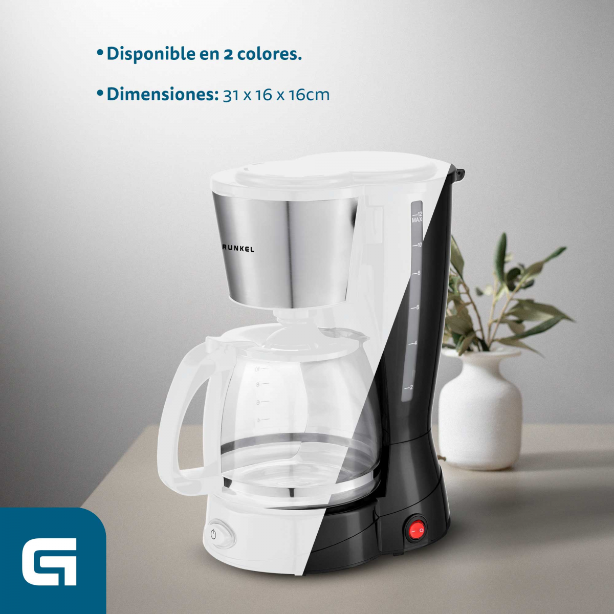 Cafetera Taurus De Goteo Coffeemax C6t 6 Tazas Blanco