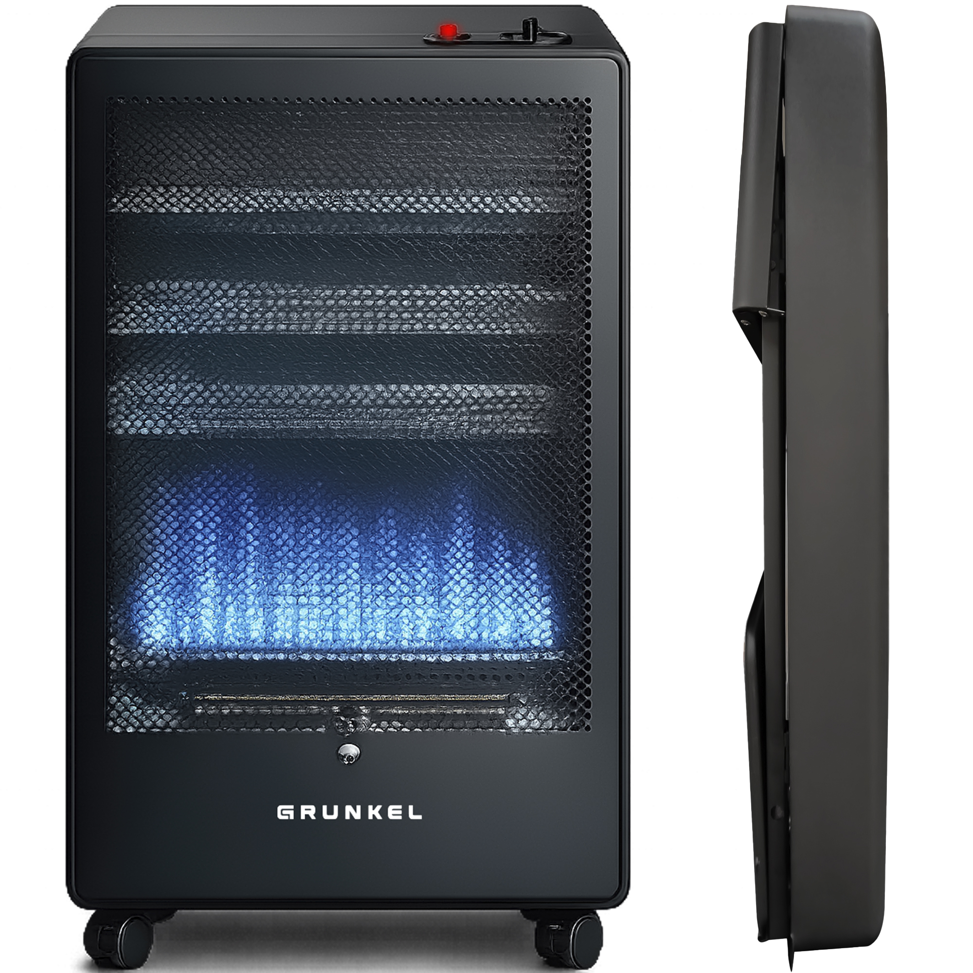 GRUNKEL - Estufa de Gas CT-BLUEFLAME 3800W | Llama Azul, 2 Potencias y Sistema ODS