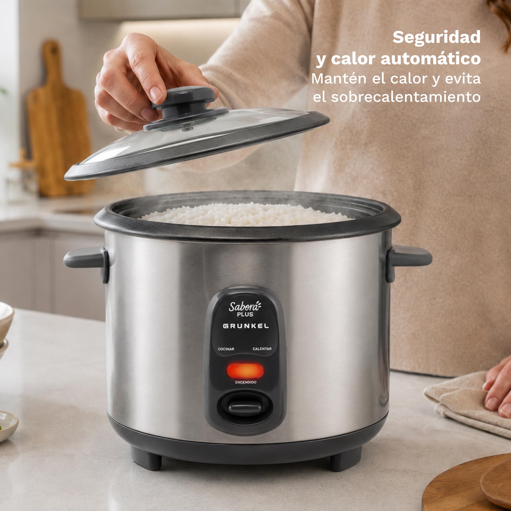 GRUNKEL Arrocera eléctrica RC-18L 1,8L 700W - imagen 5