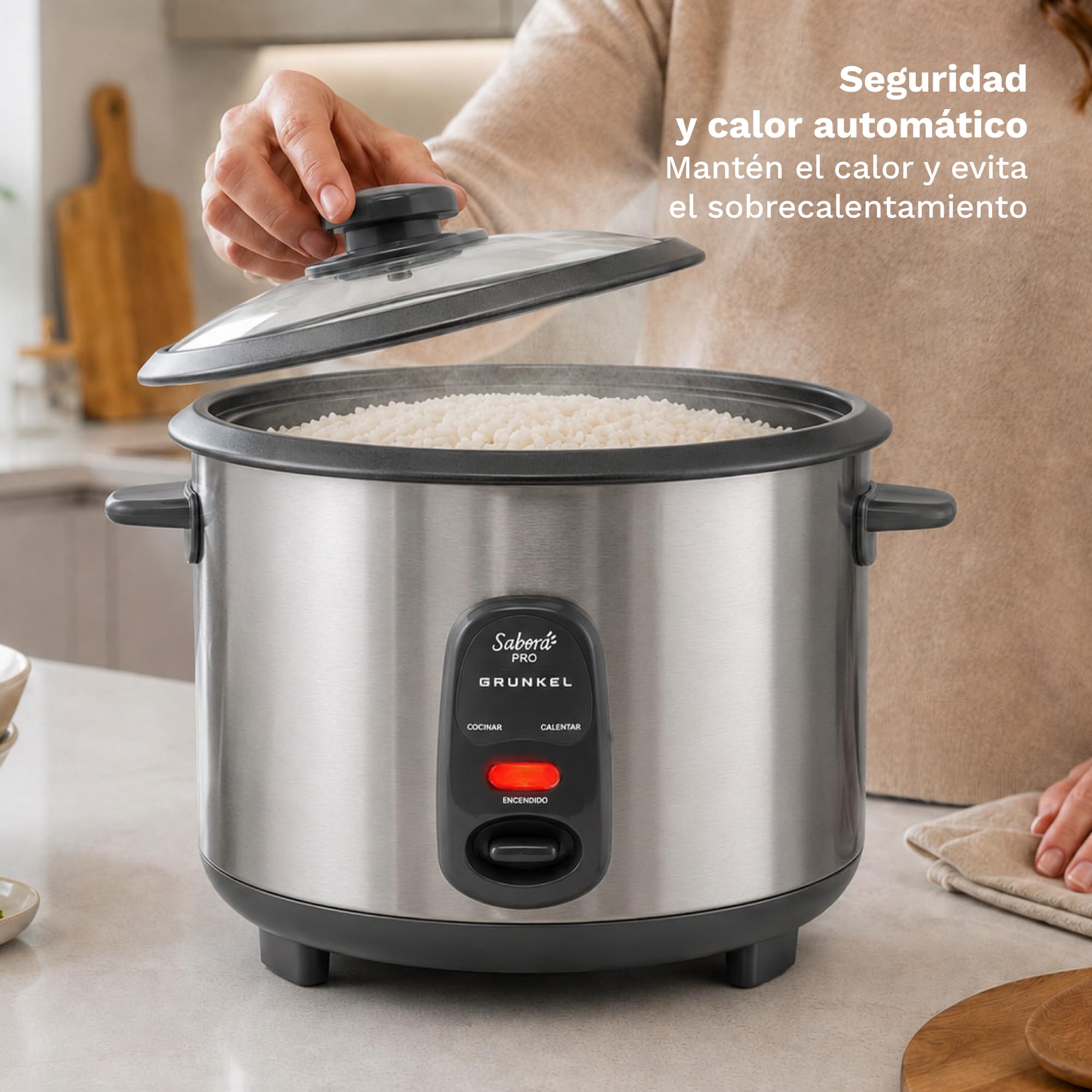 GRUNKEL Arrocera eléctrica RC-28L 2,8L 1000W - imagen 5