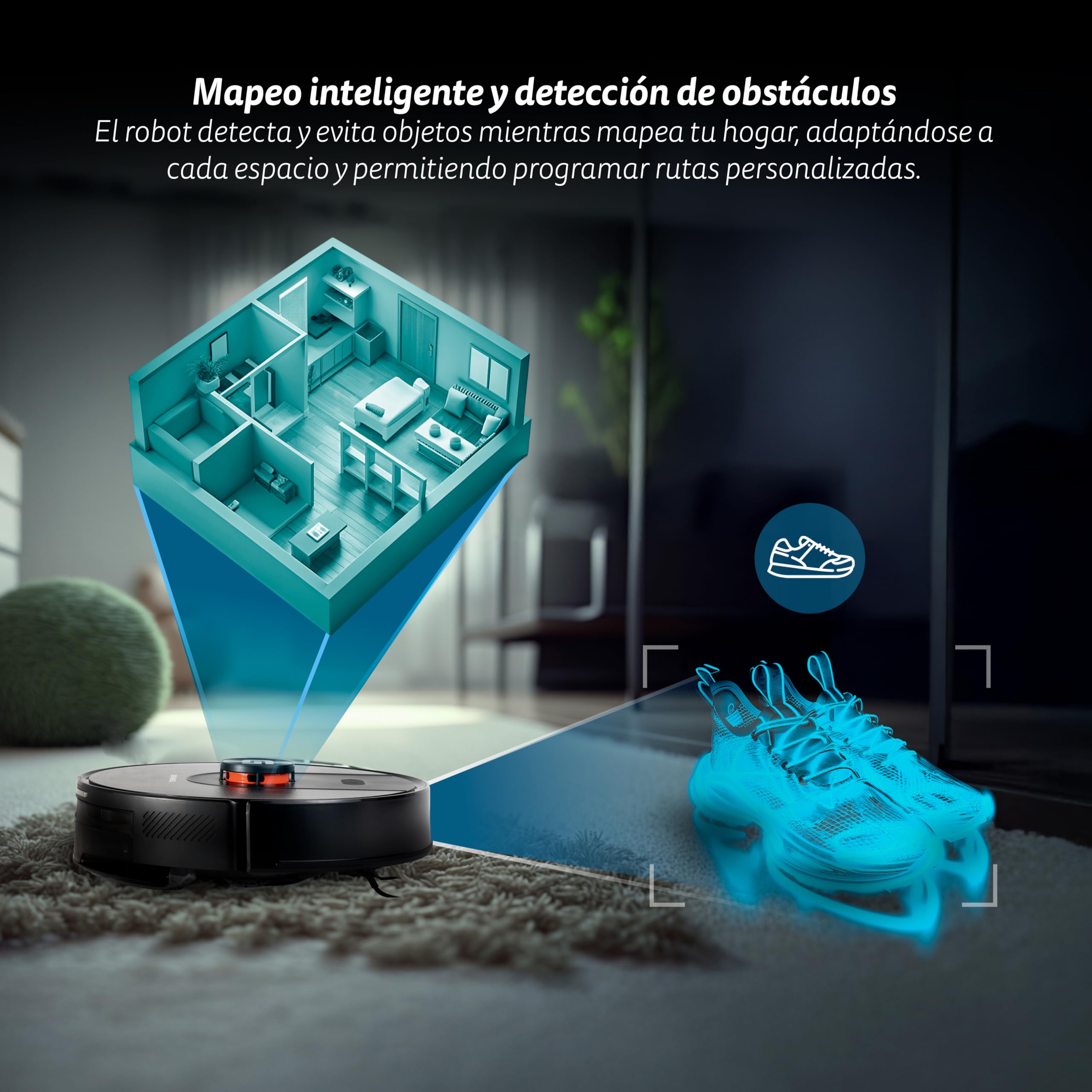 GRUNKEL Robot Aspirador con Navegación Láser y Control Wi-Fi I-DANCERTURBOLASER - imagen 6