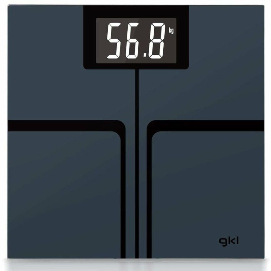 GRUNKEL Báscula digital FITMAXBLACK – Sensores de alta precisión – Negra - imagen 2