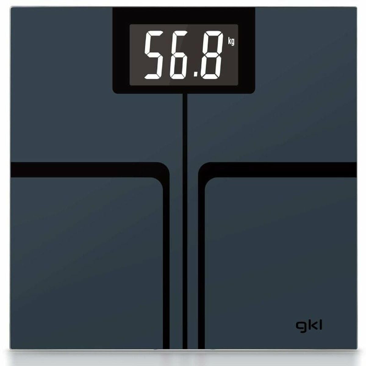 GRUNKEL Báscula digital FITMAXBLACK – Sensores de alta precisión – Negra - imagen 2