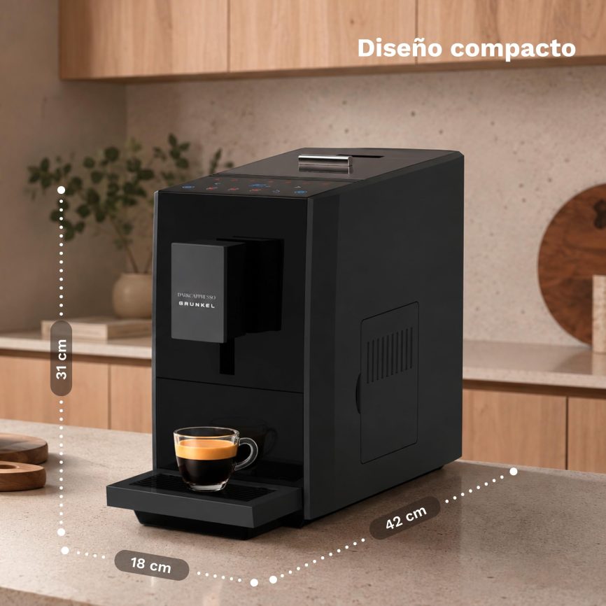 GRUNKEL Cafetera superautomática DARKCAFPRESSO con 20 bares - imagen 2