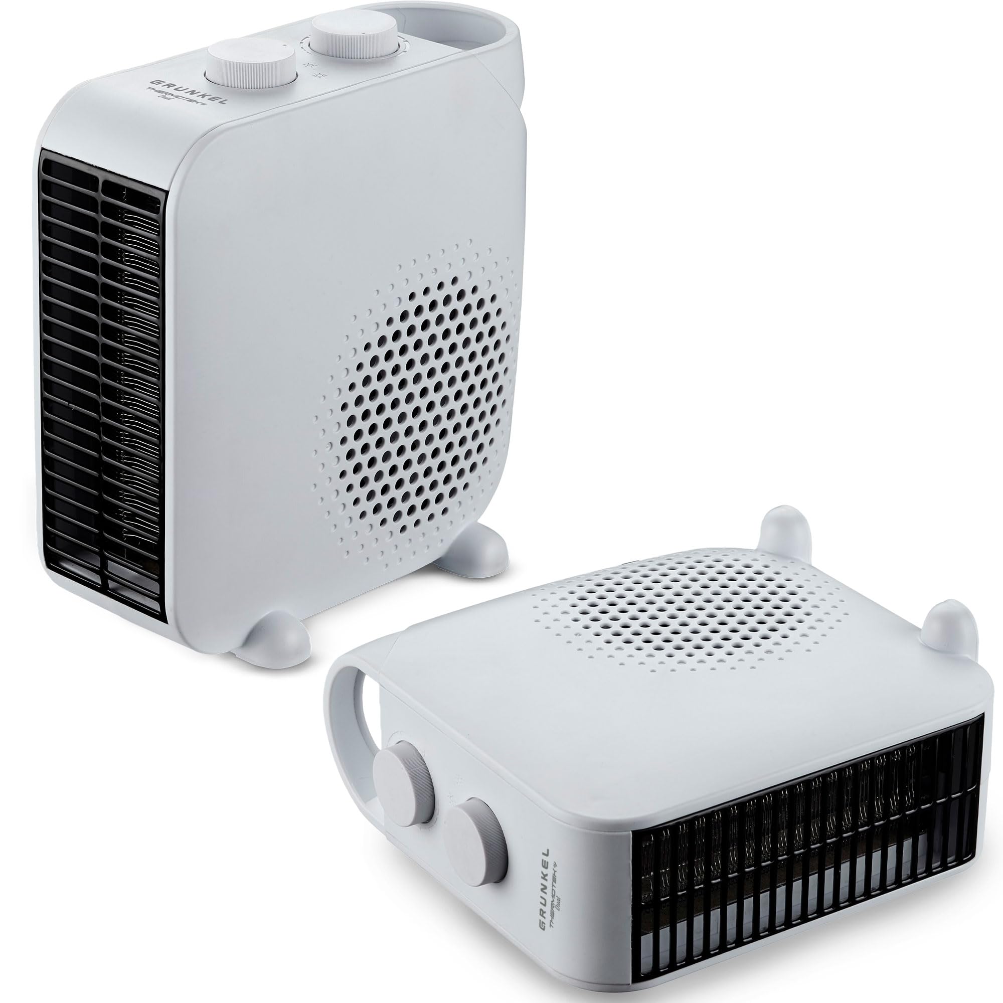 GRUNKEL Calefactor CF-2000DUAL 2000W con Termostato, Ventilador y Doble Posición