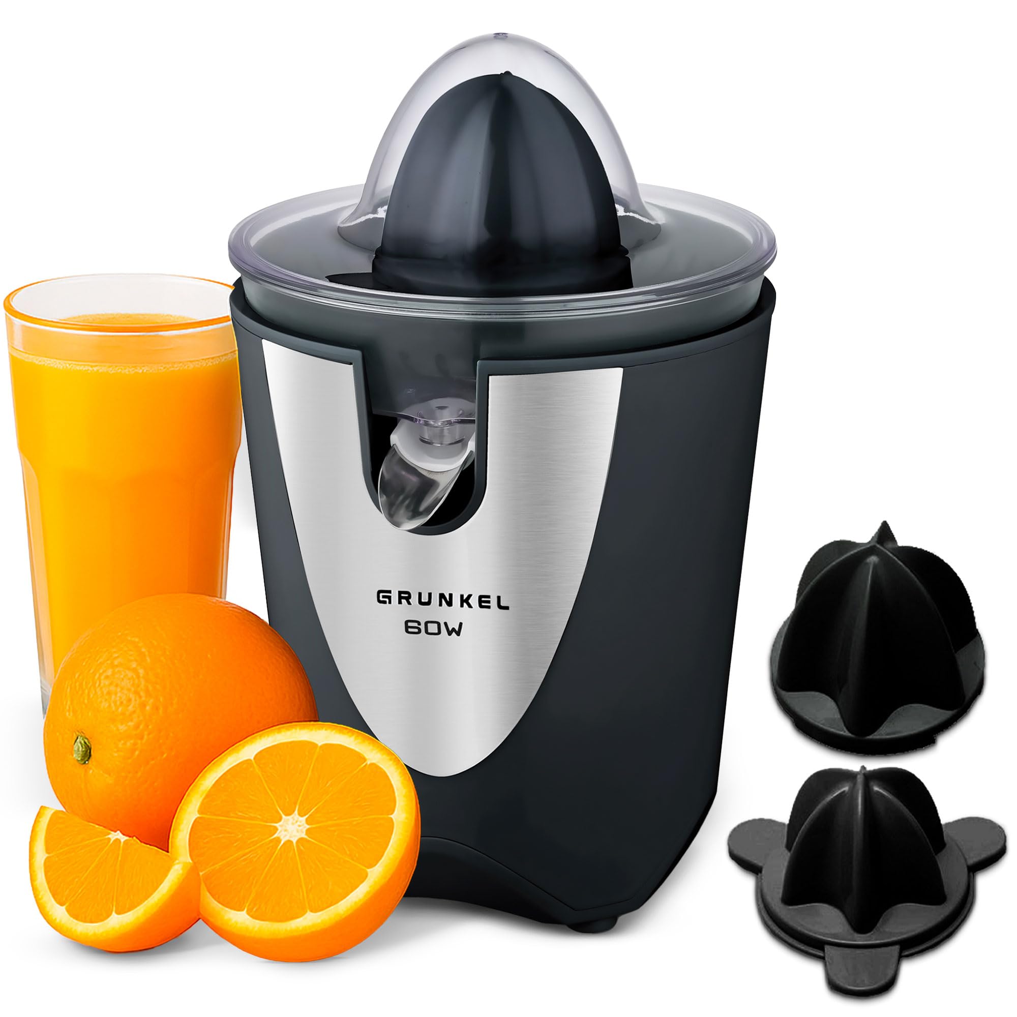 GRUNKEL Exprimidor de cítricos XP-VC60N 60W negro – inox