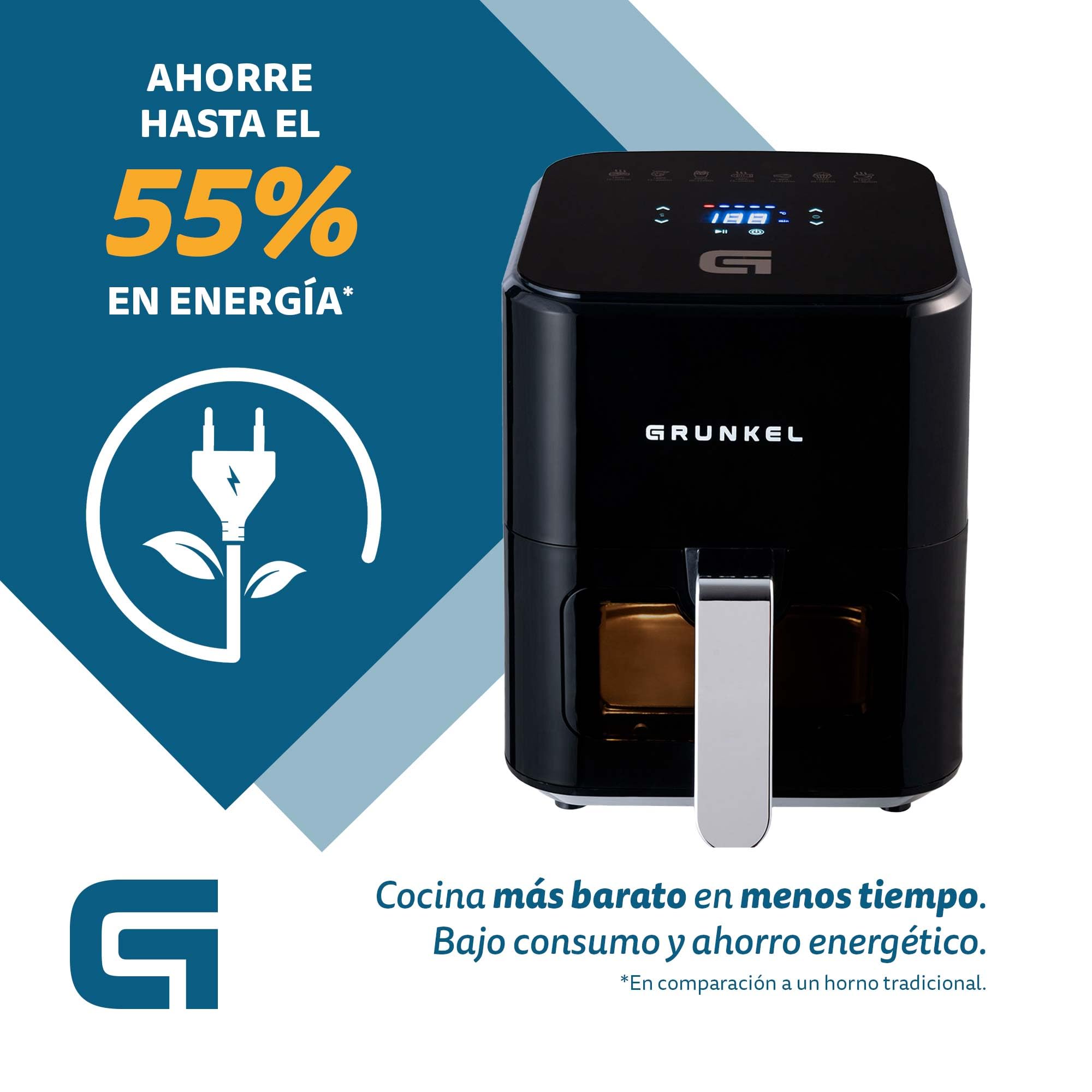 GRUNKEL Freidora de aire BLACKEASYFRYER de 4L y 1200W negra - imagen 3