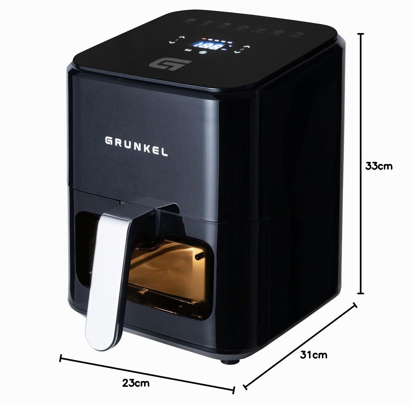 GRUNKEL Freidora de aire BLACKEASYFRYER de 4L y 1200W negra - imagen 9