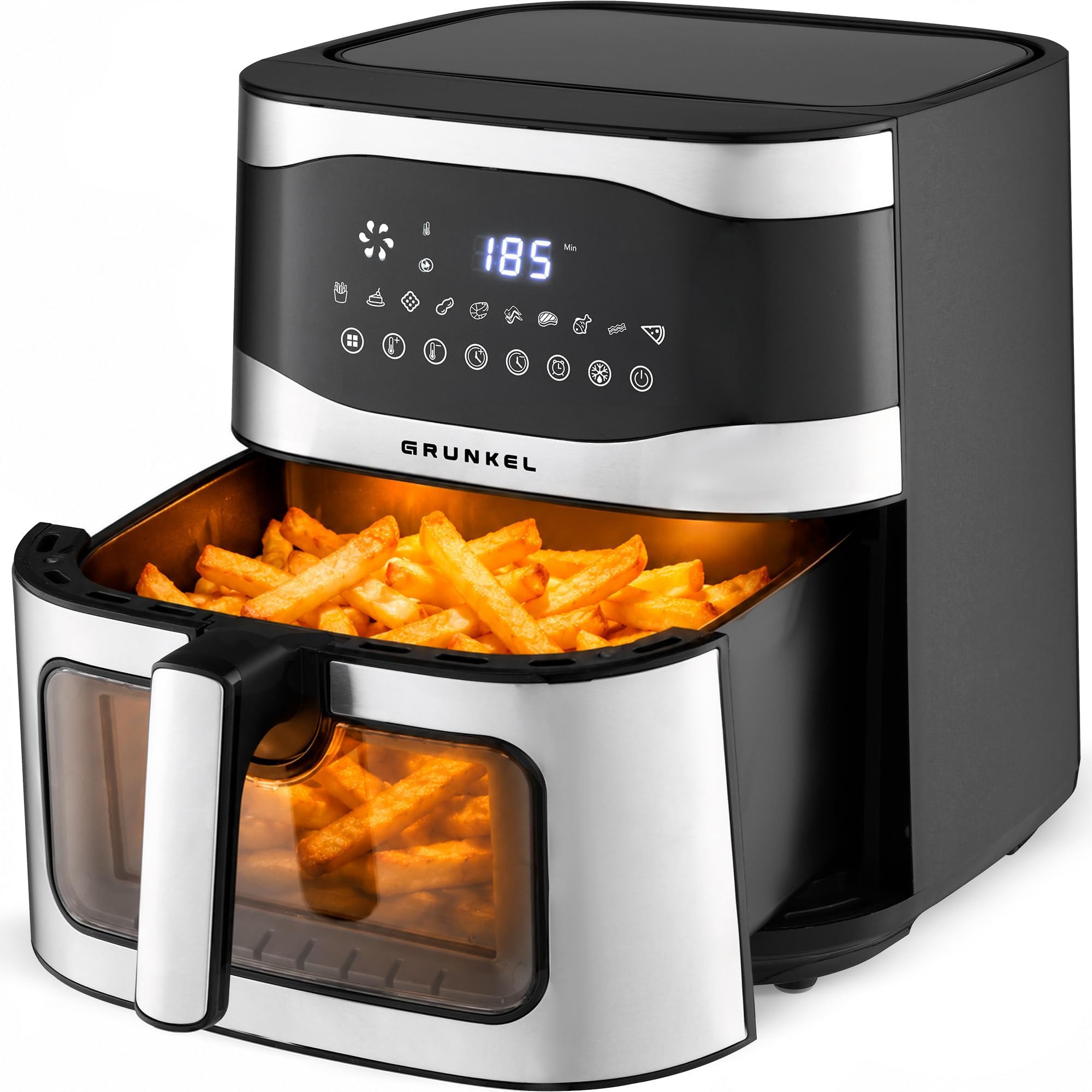 GRUNKEL Freidora de aire MAXISTEELFRYER de 9L y 2200W