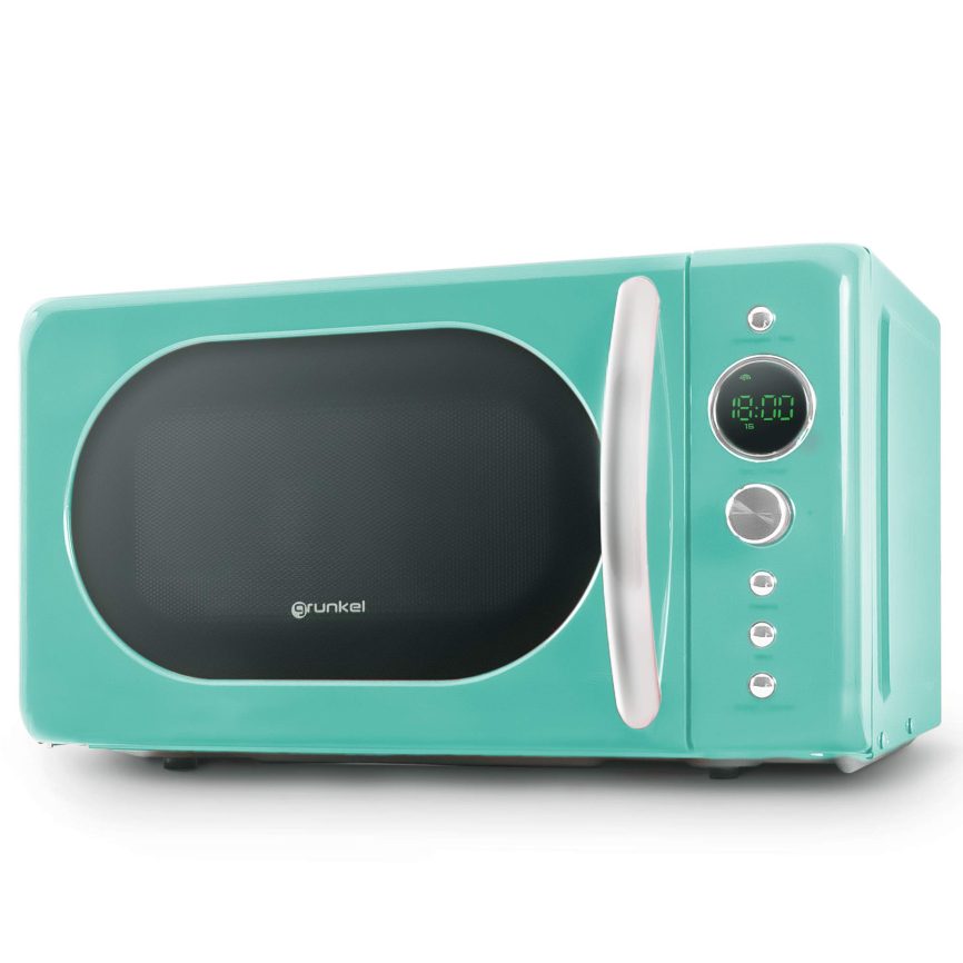 GRUNKEL Microondas digital vintage MW-DGV – 20L de capacidad – 700W – Verde agua