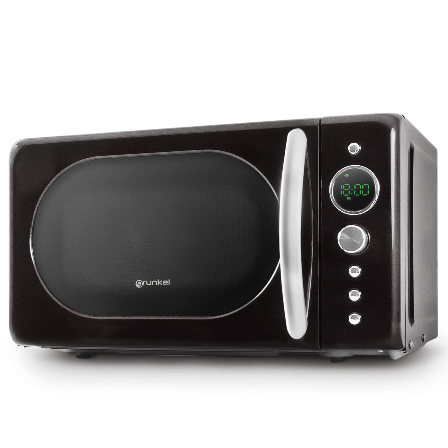 GRUNKEL Microondas digital vintage MW-DGN – 20L de capacidad – 700W – Negro