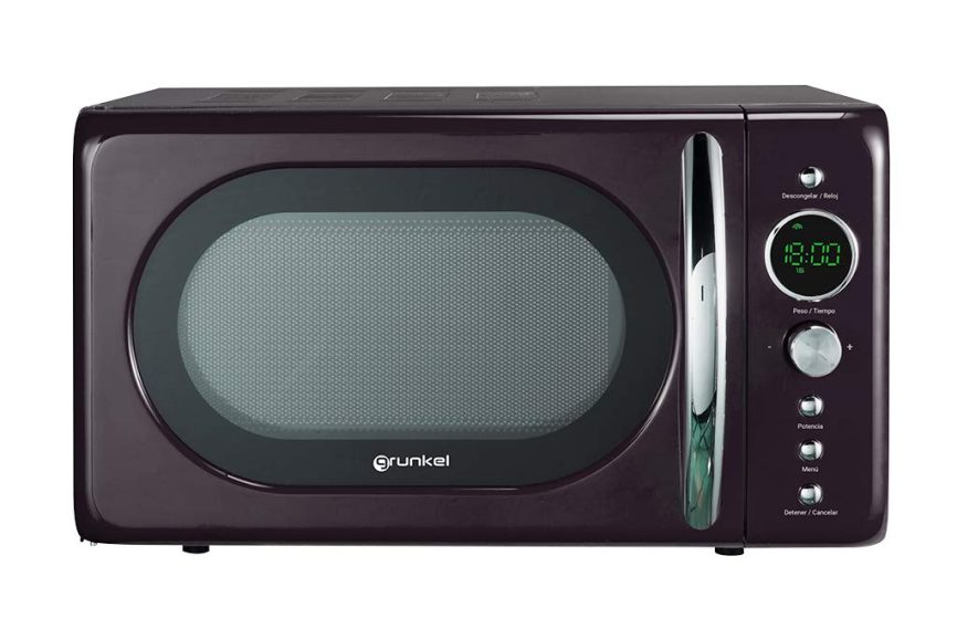 GRUNKEL Microondas digital vintage MW-DGN – 20L de capacidad – 700W – Negro - imagen 2