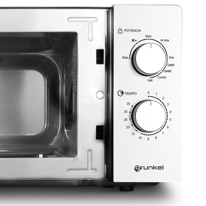 GRUNKEL Microondas MW-20INOX – 20L de capacidad – 700W – Acero inoxidable - imagen 2