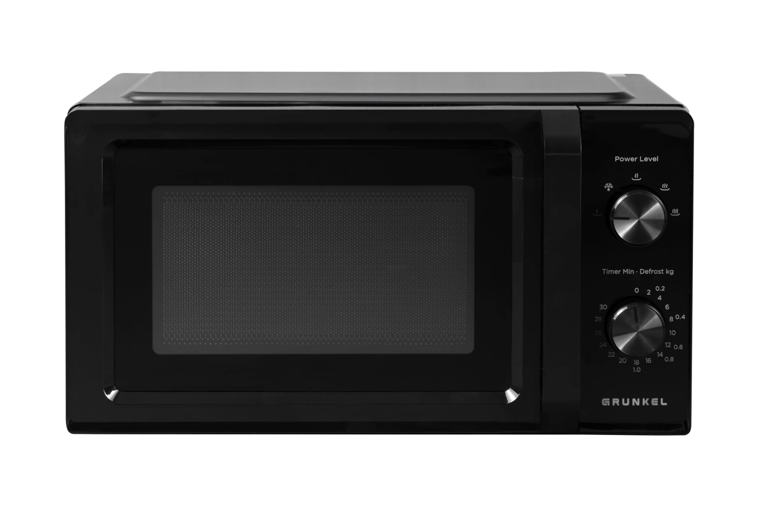 GRUNKEL Microondas sin grill MW-20MN de 20 litros de capacidad y 700W negro - imagen 2