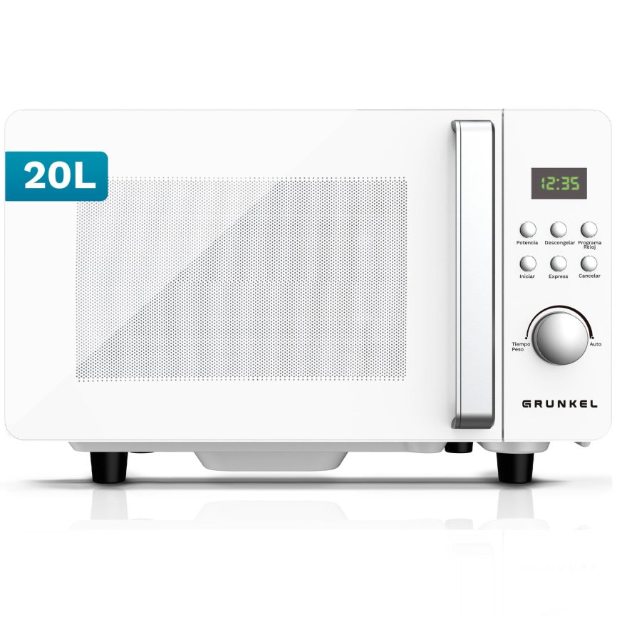GRUNKEL Microondas MWD-20FLAT de 20L con 700W