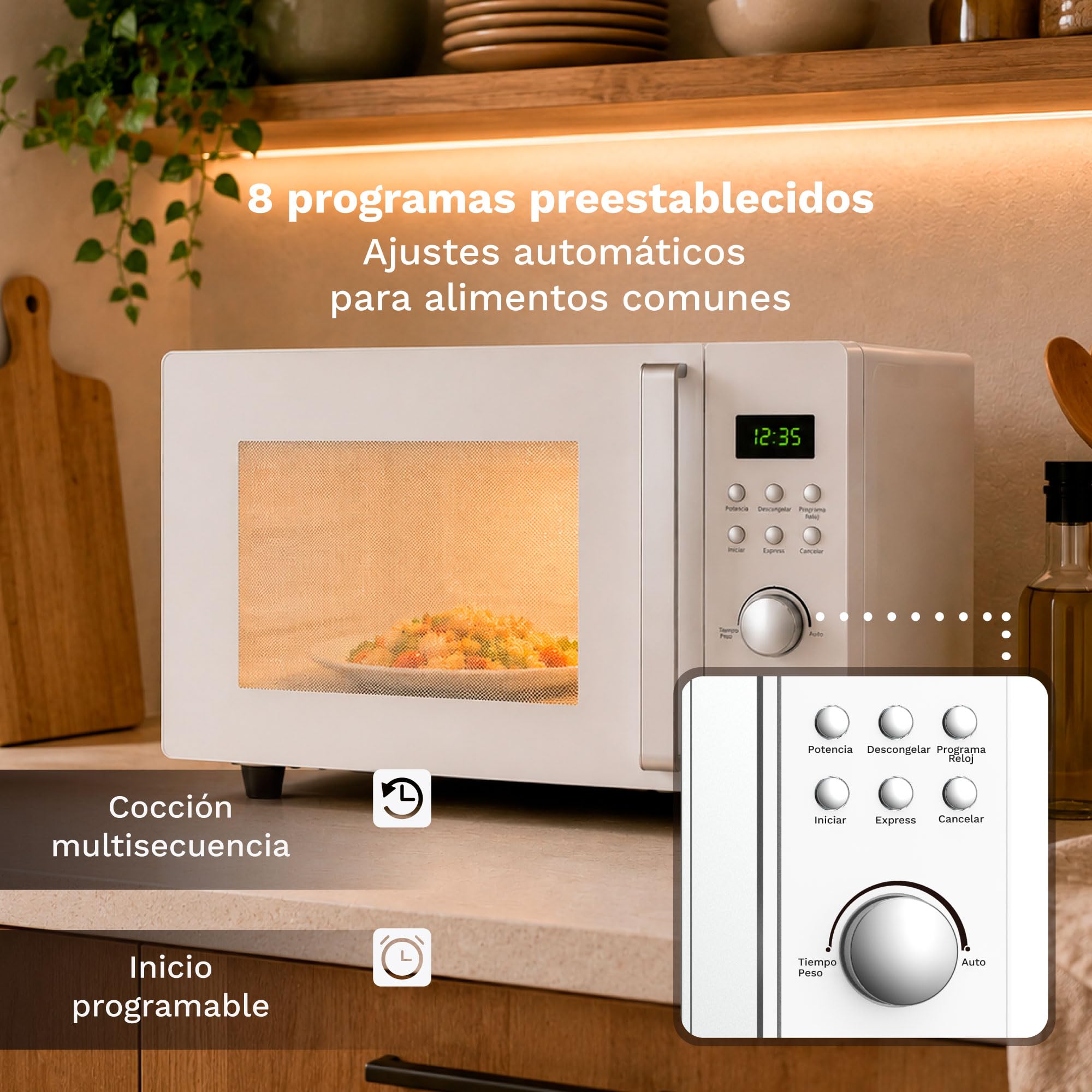 GRUNKEL Microondas MWD-20FLAT de 20L con 700W - imagen 6