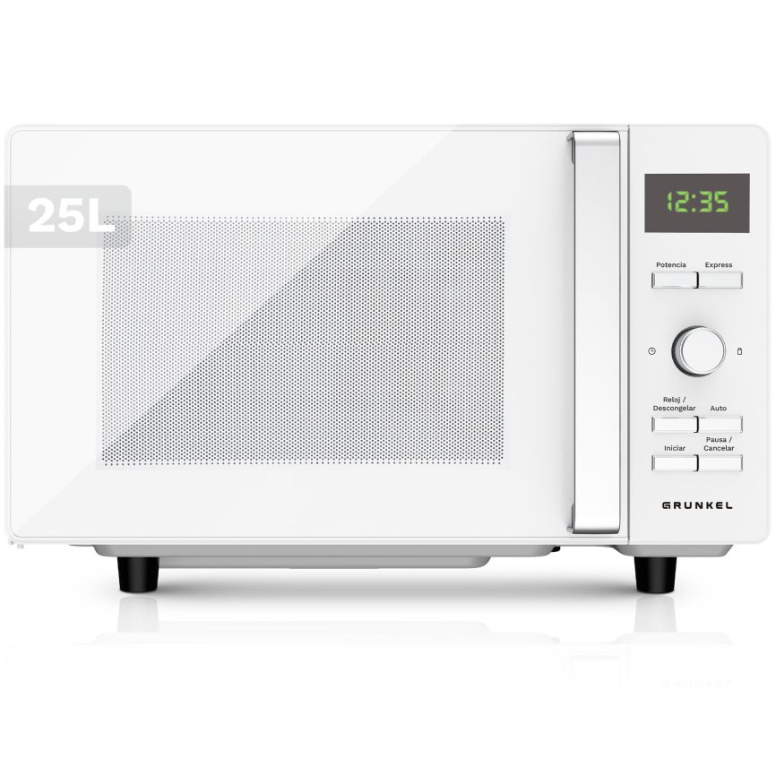 GRUNKEL Microondas sin plato MWD-25FLAT de 25L con 800W