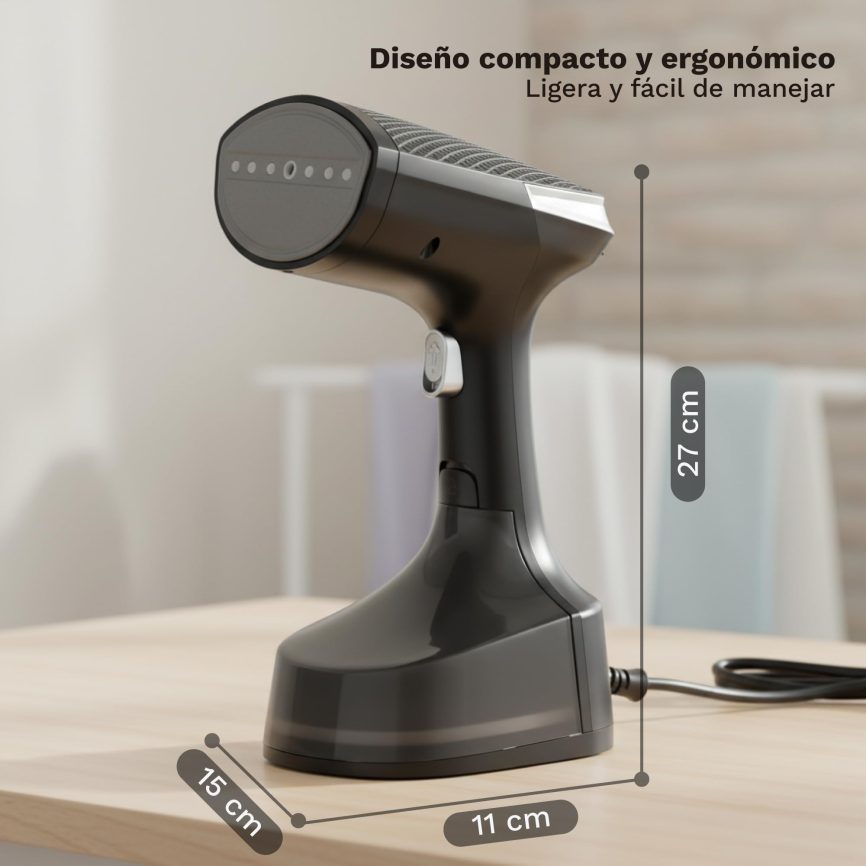GRUNKEL Plancha de vapor vertical PV-1600GSO con 1600W de potencia y 310 ml de capacidad - imagen 2