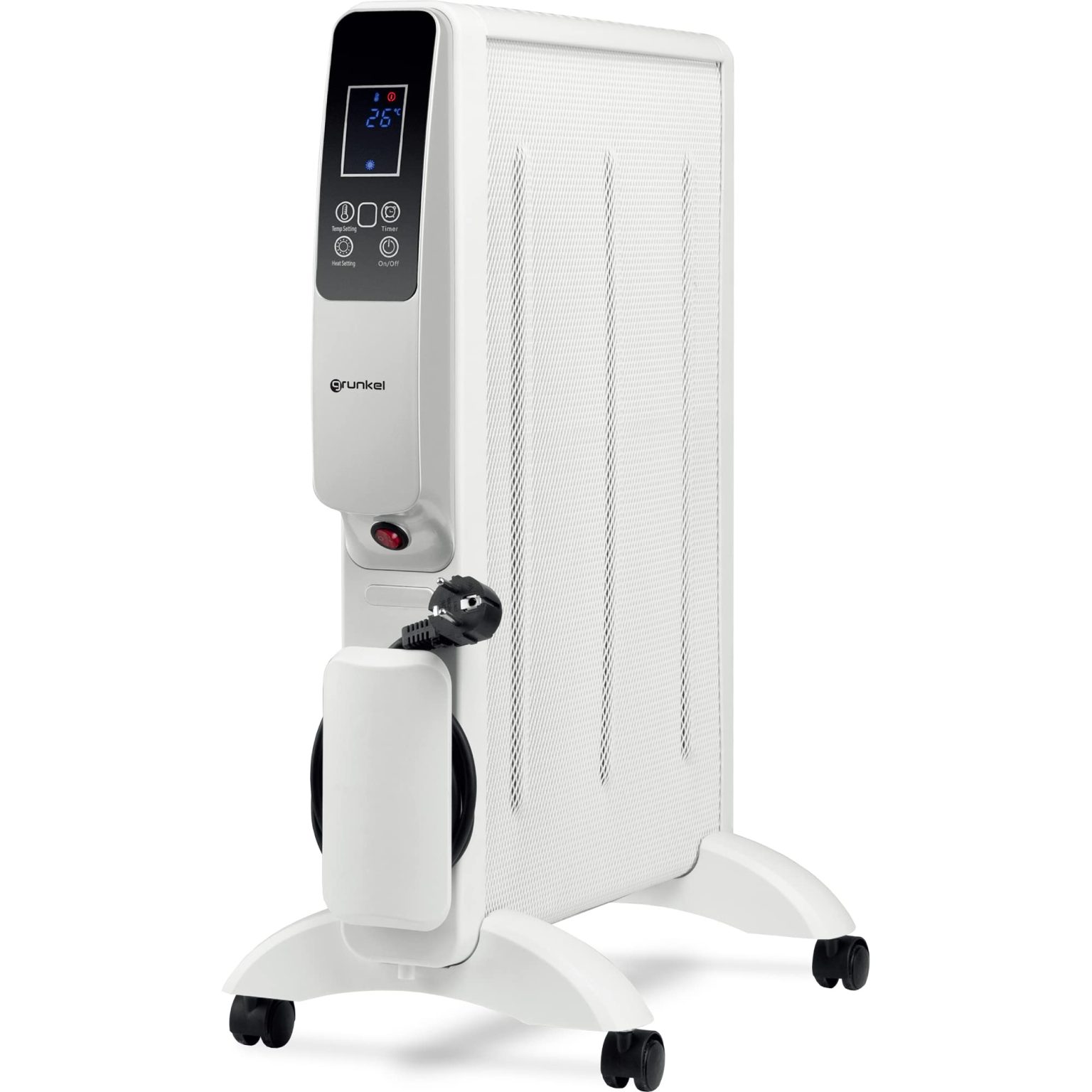 GRUNKEL Radiador de Mica de 3 elementos RMC-1500 de 1500W Blanco