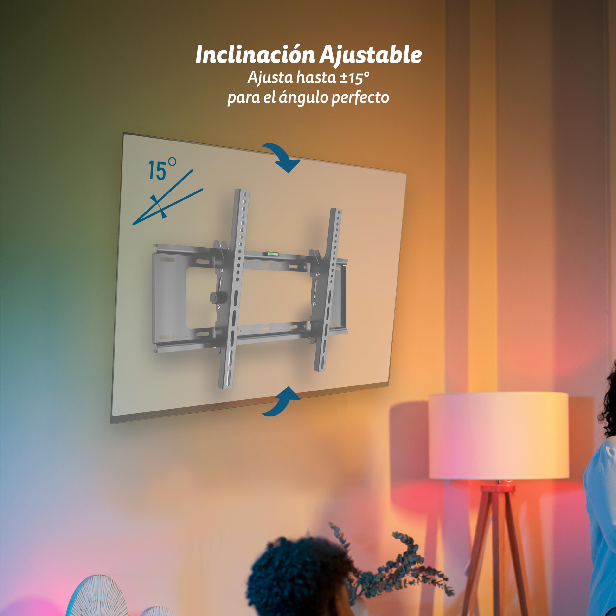 GRUNKEL Soporte de TV fijo SP-61X50FX para tv 32″-80″ hasta 75kg y VESA hasta 615x410mm - imagen 4