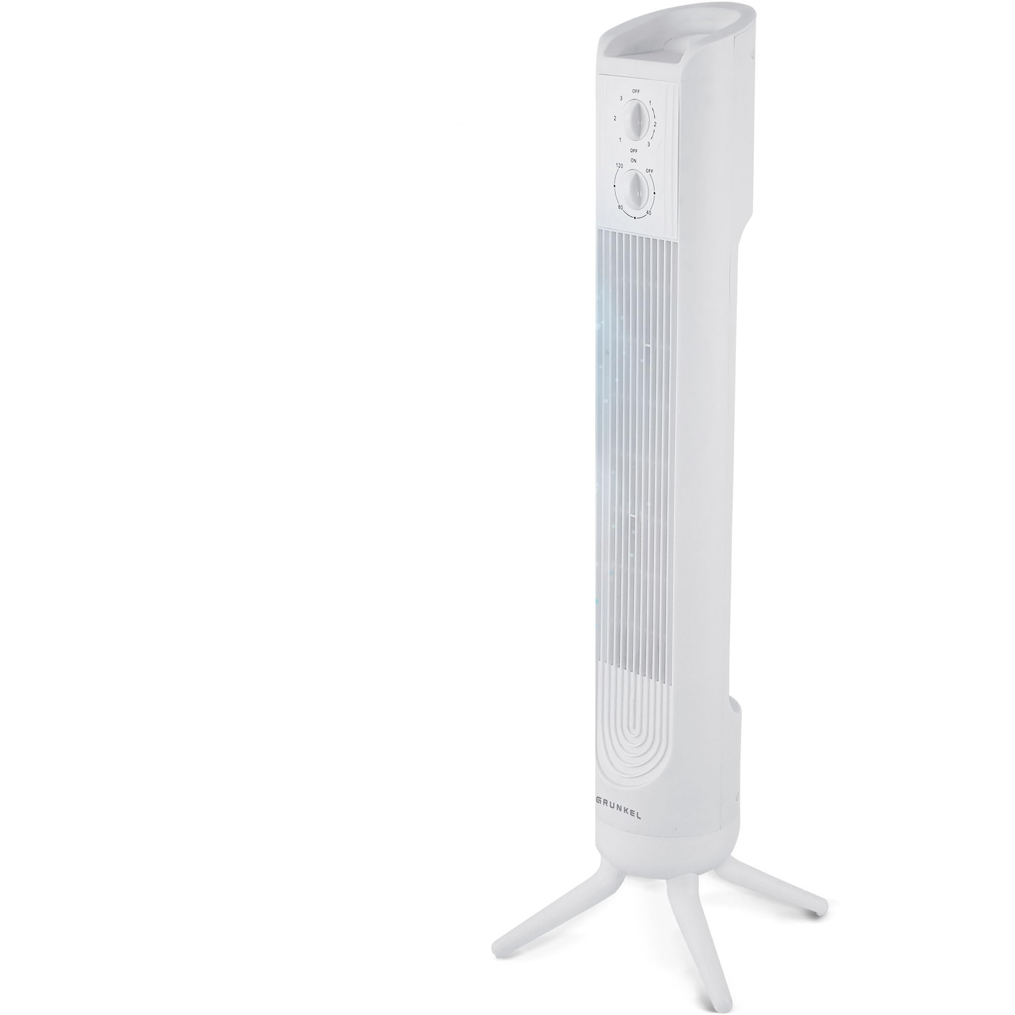 GRUNKEL Torre de ventilación de 81cm 3 velocidades TF-324LBL y 45W blanco