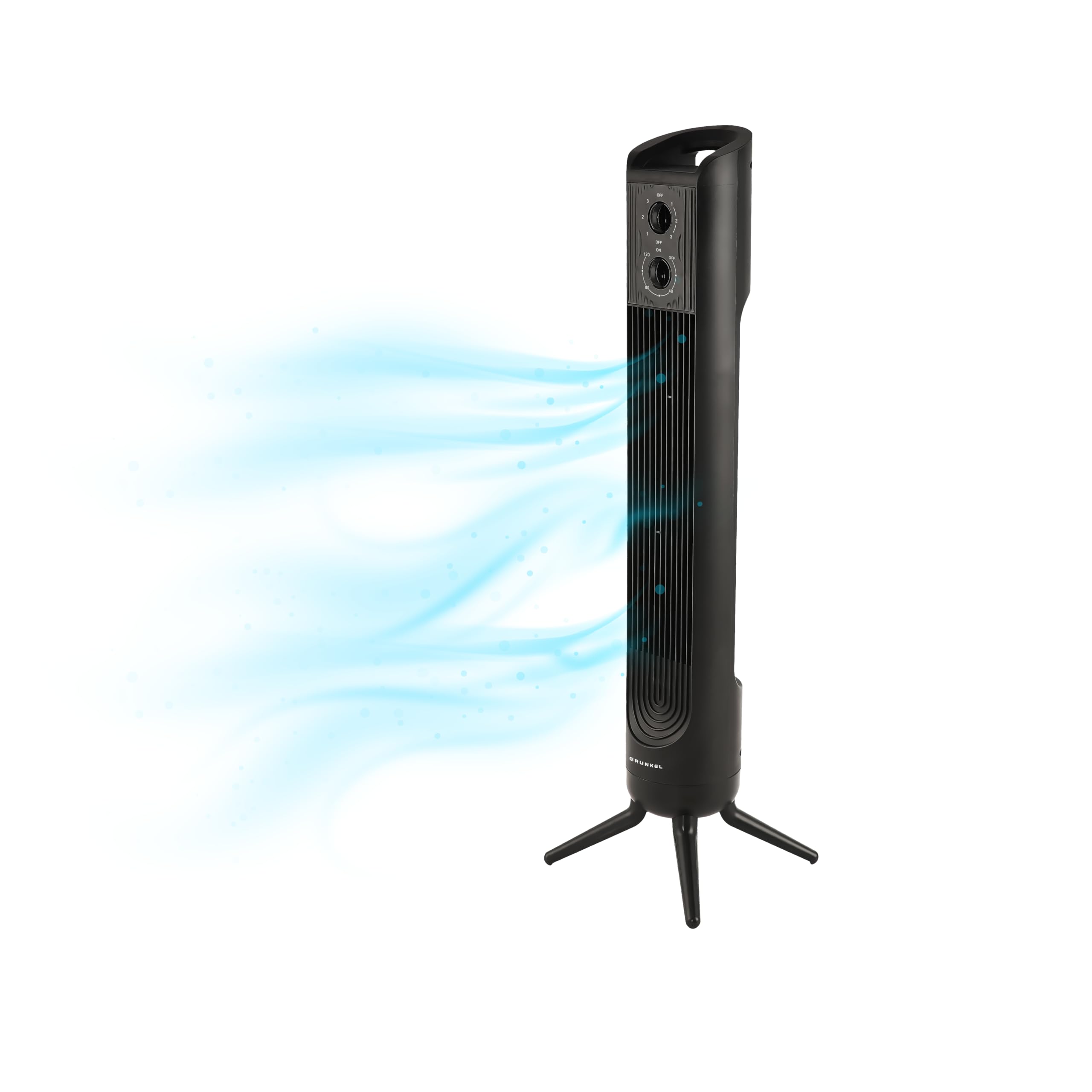 GRUNKEL Torre de ventilación de 81cm 3 velocidades TF-324LNG y 45W negro - imagen 6