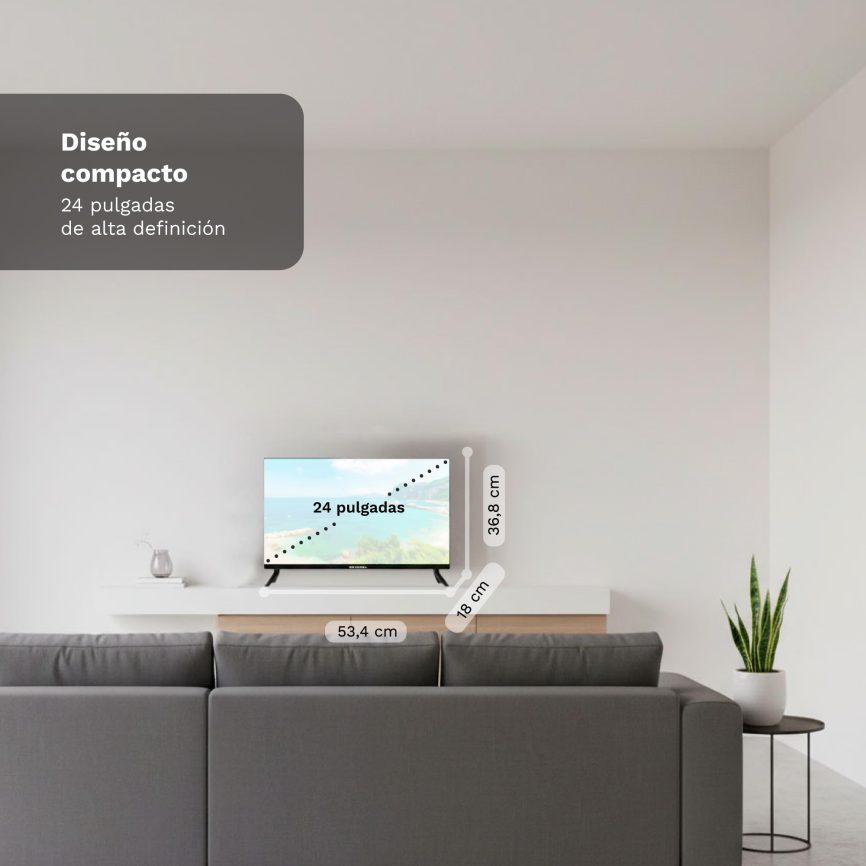 GRUNKEL Smart TV LED LED-246WB12V 24″ | HD, webOS y Entrada 12V - imagen 2