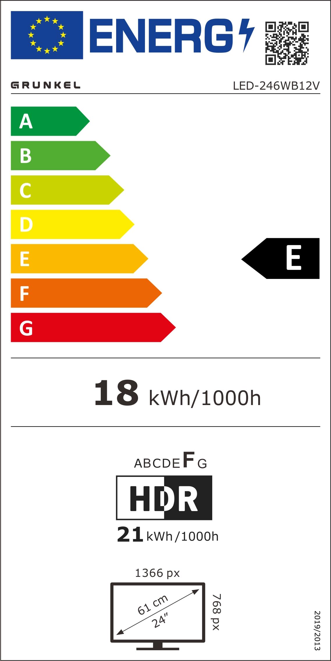 GRUNKEL Smart TV LED LED-246WB12V 24″ | HD, webOS y Entrada 12V - imagen 10